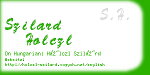 szilard holczl business card